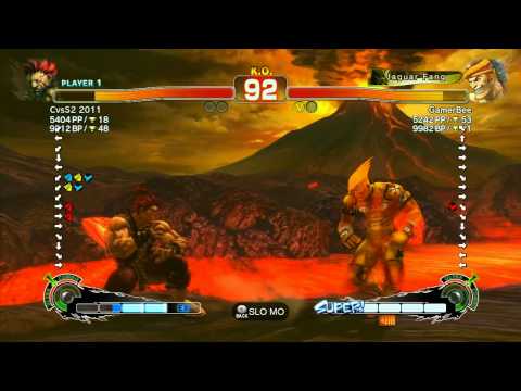 SSF4 AE: CvsS2 2011 (Akuma) vs GamerBee (Adon) - Ranked Match (720p HD)