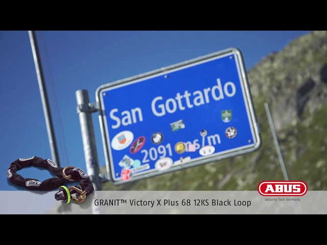 Abus Yellow GRANIT Victory XPlus 68 Roll Up Motorcycle Brake Disc Lock Level 16 2