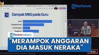 Curhat Pilu Guru Terdampak MBG di MK: Siapa yang Rampok Dana Pendidikan, di Akhirat Masuk Neraka