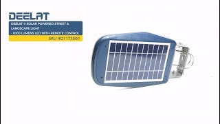 Solar Street Light - Remote Control - 1000 Lumens LED SKU #D1173500