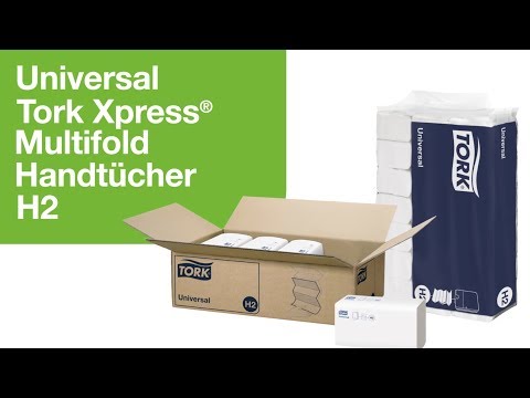 Artikelvideo 1 für TORK Papierhandtücher 150299 Xpress® H2 Universal Interfold-Falzung 2-lagig 4.740 Tücher, Artikelnummer 202775