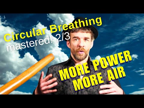 Circular Breathing mastered (2/3) Bounce breath & passive inhalation #didgeridoo #circularbreathing