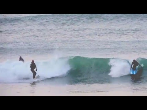 Solid swell rolls in to Etretat 