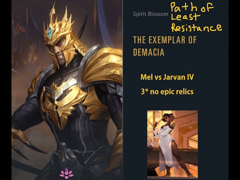 Mel (3 star no epic) vs Jarvan - The Exemplar of Demacia - Legends of Runeterra