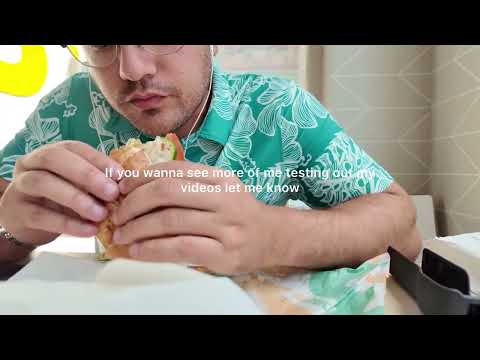 Here’s me eating Subway