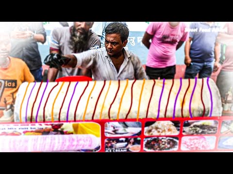 The Famous Roller Coaster Ice Cream | Amazing ROLLER COASTER NATURAL FRUIT ICE CREAM