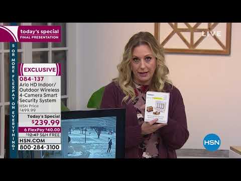 Arlo HD Indoor/Outdoor Wireless 6Camera Smart Security S...