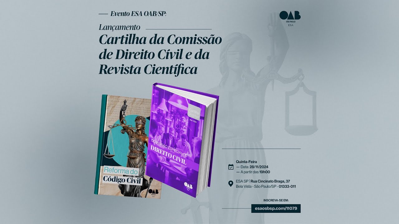 Lançamento da Cartilha da Comissão Direito Cívil e da Revista Científica