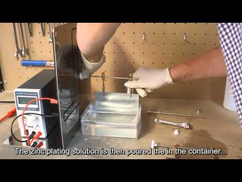 Tank zinc-plating tutorial- how to zinc-plate mechanical components - Tifoo zinc-plating solution