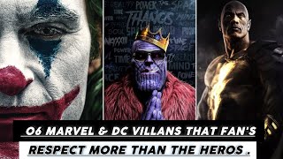 06 Marvel & DC Villans Fans Liked Way More Than The Heros | Villans That Fans Respect | Urdu\ Hindi