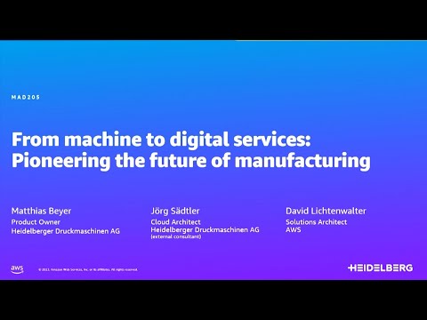 AWS Summit Berlin 2023: From machine to digital services: Pioneering the future of manufacturing