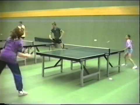 Olga Nemes inWeiherhof 25.6.1991 Stengel Angie S.  Kreisturnier  Falco gegen M Hoffmann