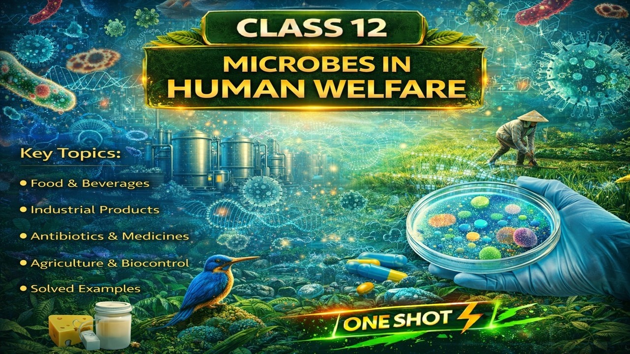 CBSE Class 12 || Biology || Microbes in Human Welfare || Animation || in English