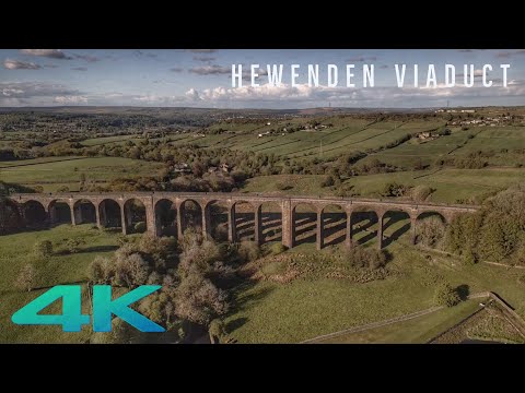 Hewenden Viaduct & Reservoir Drone Footage 4K - Cullingworth, West Yorkshire