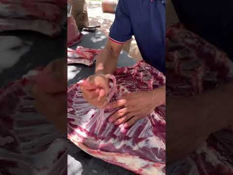 Desoçando carne #sitiolagoverde