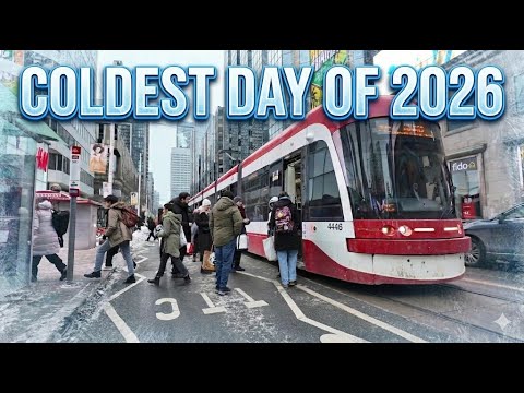 The Polar Vortex Hits Toronto | Downtown Toronto Walk (Jan 2026)
