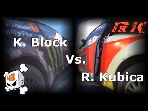 R. Kubica Vs K. Block @Motorshow + show finale on board Kubica