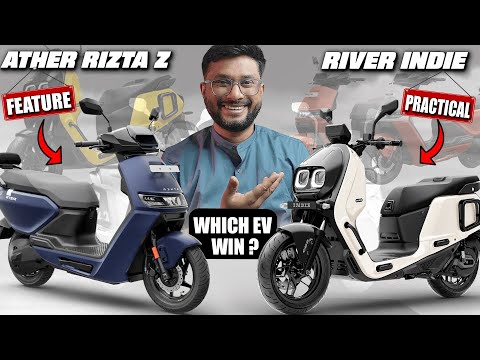 ⚡ BIG COMPARISON! Ather Rizta Z 3.7kWh vs River Indie 4kWh — Which EV Wins?