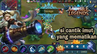 Video Mobile Legends  New LAYLA Model Malefic Gunner Gameplay with Critical Item Build [MVP]