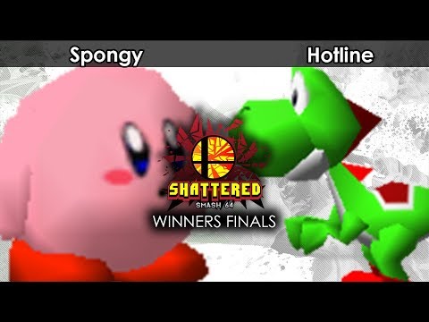 Smash 64: Spongy (Kirby) V Hotline (Yoshi) - Shattered 103 Tournament SSB64