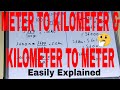 Convert (meters to kilometers) and (kilometers to meters)|m to km conversion|km to m conversion