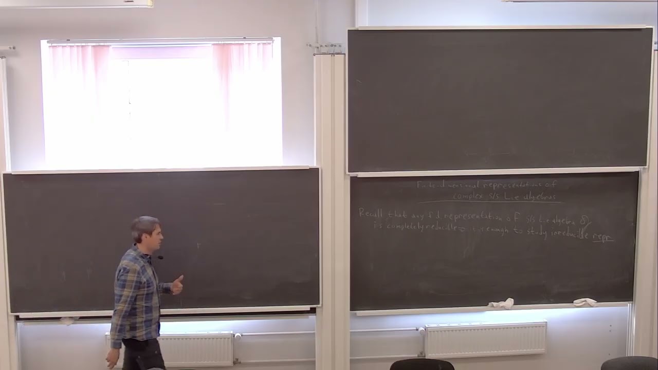 Lie Algebras and Their Representations. Class 10. Ilyin A.