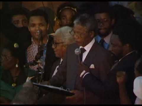 Nelson Mandela's Freedom Speech on the day of his release.
