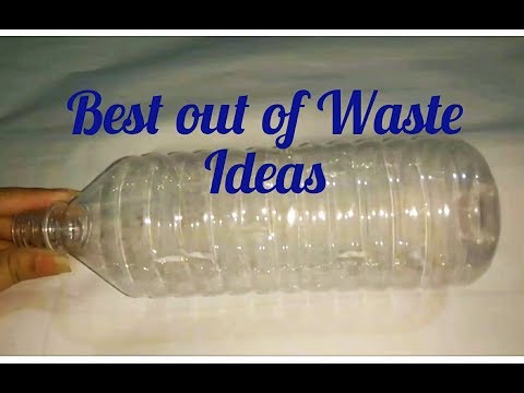 Best use of Waste Plastic Bottles - Best out of Waste idea of Bottle - diy - Art with HHS Video