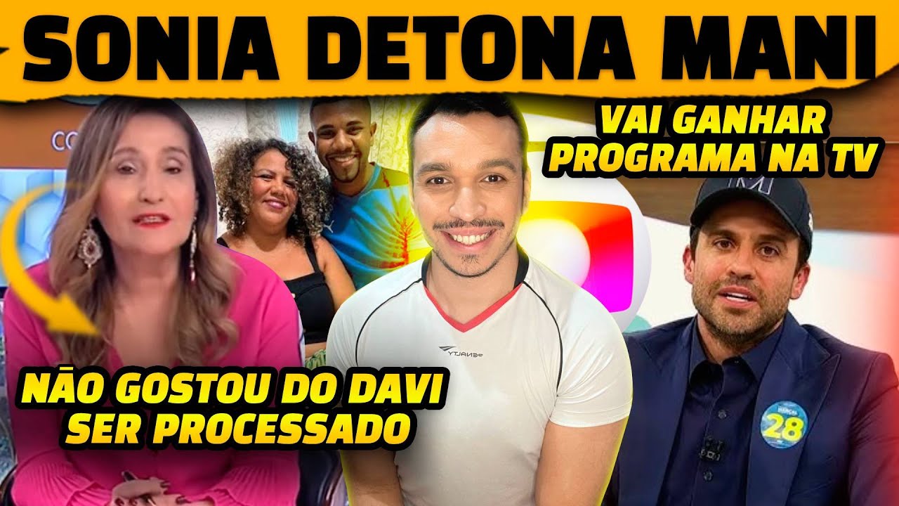 🚨 Sonia Abrão perde a noção e detona Mani Reggo + Pablo Marçal pode ganhar programa na TV