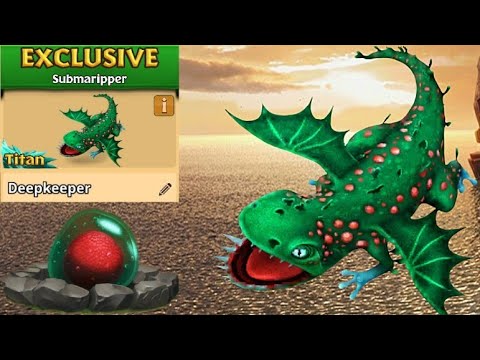 Deepkeeper Max Level 124 Titan Mode - New Exclusive Submaripper - Dragons:Rise of Berk
