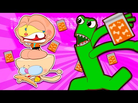 Mongo e Drongo em RAINBOW FRIENDS versus GREEN