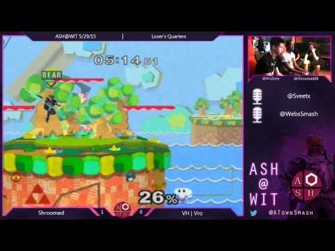 Melee Loser's Quarters ASH@WIT 5/29/15 - Shroomed (Sheik) vs VH | Vro (Marth)