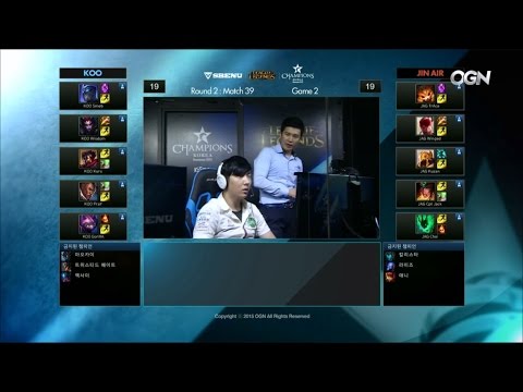 JAG vs KOO Game 2 Highlights - JIN AIR GREEN WINGS vs KOO TIGERS - W12 LCK Champions Korea Summer