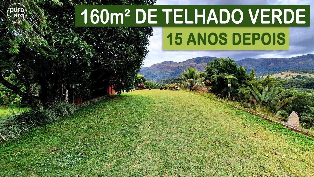 SÍTIO COM 160m² DE TELHADO VERDE