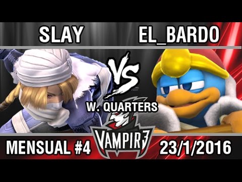 [Vampir3 Mensual #4] Slay (Sheik) vs El_Bardo (Rey Dedede) SSB4 Winners Quarters