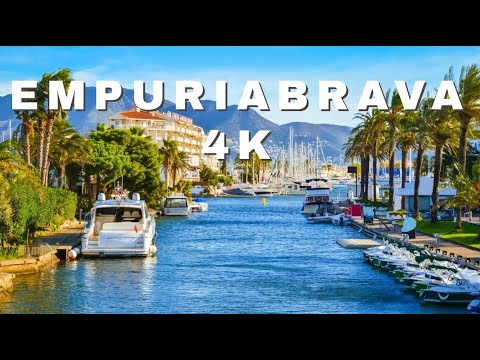 Driving in Empuriabrava, Spain - Venice of Catalunya | 4K HD