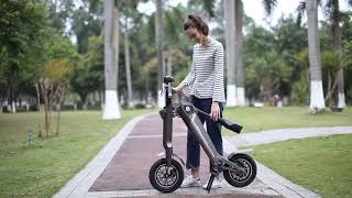 riding video Ak1 electric scooter
