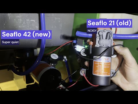 Seaflo 42 vs 21 Series Pump (Quietest water pump ever!)