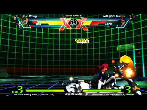 The Break #180   UMvC3 L3   Josh Wong VS MTB CCI Mezza