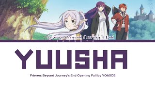 Frieren: Beyond Journey's End Opening Full 『YUUSHA』(勇者) by YOASABI [葬送のフリーレン] (Color Coded Lyrics)