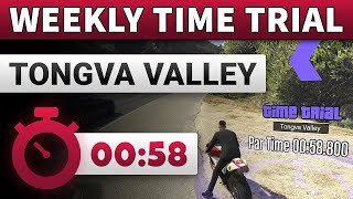 GTA 5 Time Trial This Week Tongva Valley | GTA ONLINE WEEKLY TIME TRIAL TONGVA VALLEY (00:58)