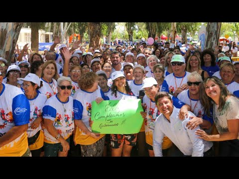 El gobernador Orrego visitó la colonia de verano de Santa Lucía