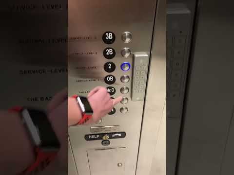Nice brand new Thyssenkrupp Mad BS Endura SW1 elevator at the Gaylord Opryland Soundwaves building