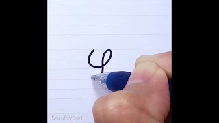 How to Write Letter S s in Cursive Writing for Beginners | French Cursive Handwriting