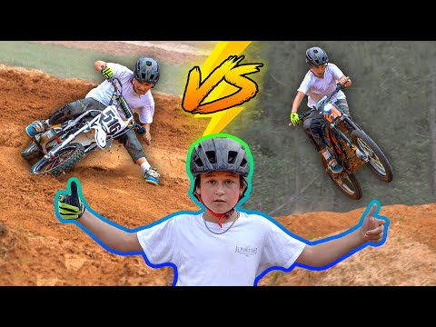 Pit Bike VS Surron Electric Bike!! Lap Time & Wheelie Challenge!