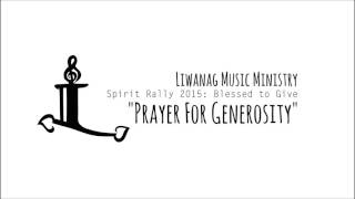 "Prayer for Generosity" | Liwanag Music Ministry
