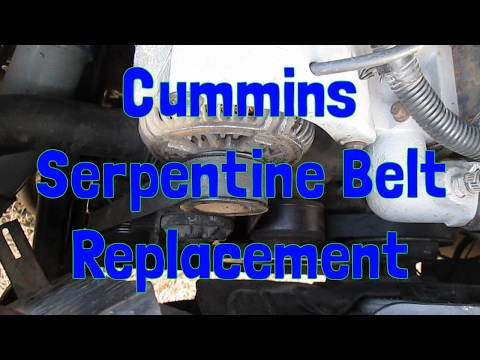 Serpentine Belt Replacement on a 2nd Gen Dodge Ram Cummins