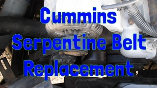 Serpentine Belt Replacement on a 2nd Gen Dodge Ram Cummins