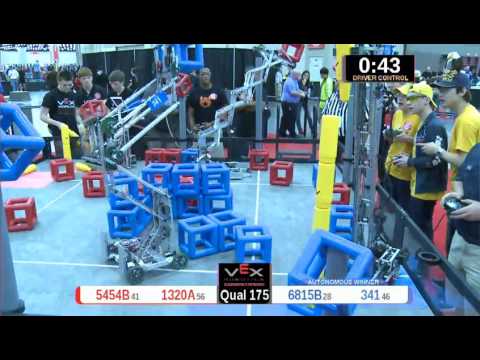 2015 VRC Engr Q175 - 5454B 1320A vs 6815B 341 - 32 to 52 - VEX Worlds 2015 - Engineering Division
