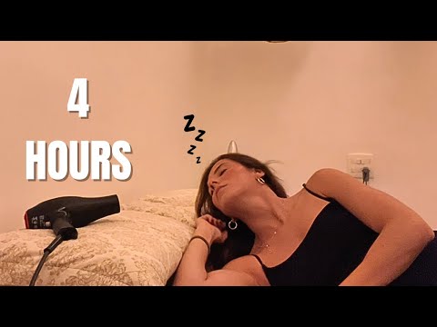 Better Sleep with this Hair Dryer Sound ASMR - 4 Hours [No Ads]
